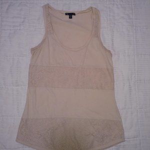 Cream Colored Lace Tank Top
